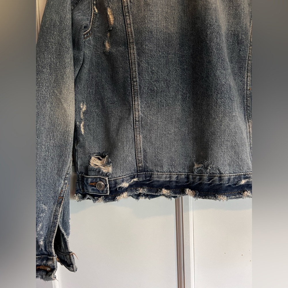 Womens denim, vintage look jacket - Picture 2 of 4